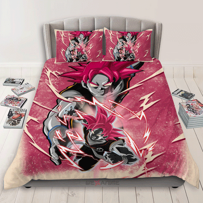 Goku Super Saiyan God Custom Bedding Set