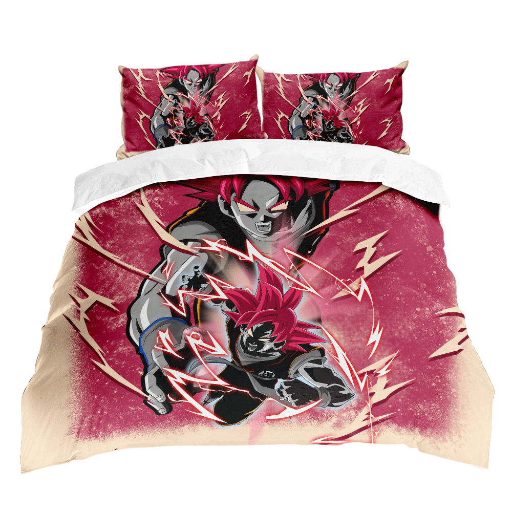 Goku Super Saiyan God Custom Bedding Set