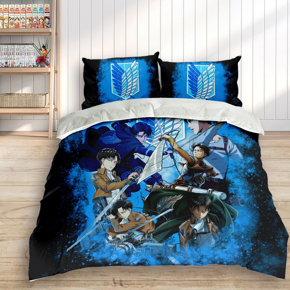 Levi Ackerman Custom Bedding Set Home Decor