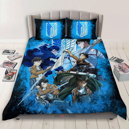 Levi Ackerman Custom Bedding Set Home Decor