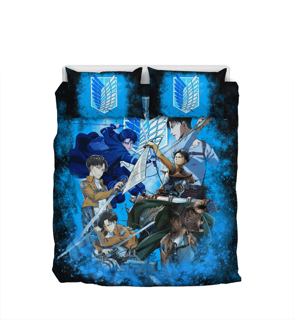Levi Ackerman Custom Bedding Set Home Decor