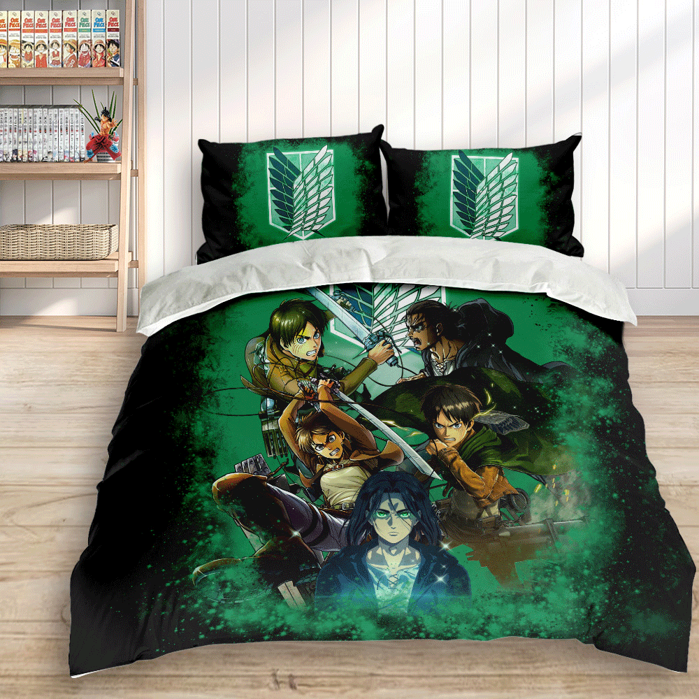 Eren Yeager Custom Bedding Set Home Decor