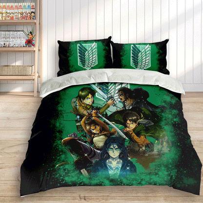 Eren Yeager Custom Bedding Set Home Decor