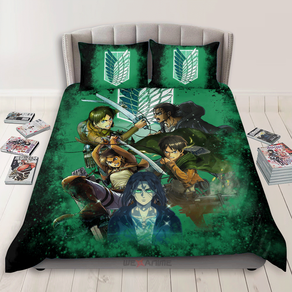 Eren Yeager Custom Bedding Set Home Decor