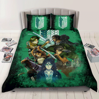 Eren Yeager Custom Bedding Set Home Decor