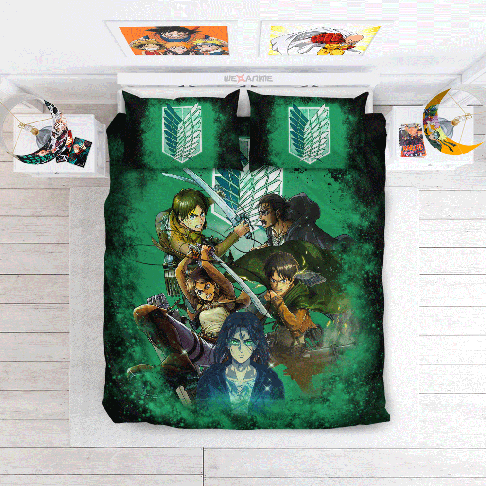 Eren Yeager Custom Bedding Set Home Decor