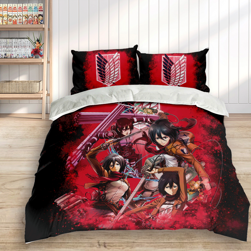 Mikasa Ackerman Custom Bedding Set Home Decor