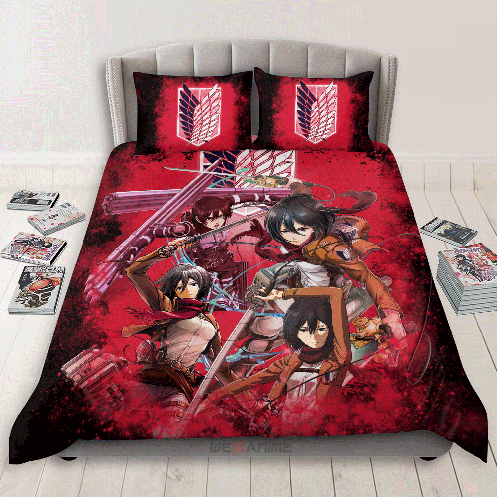 Mikasa Ackerman Custom Bedding Set Home Decor