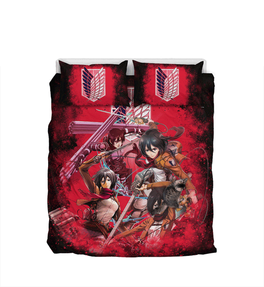 Mikasa Ackerman Custom Bedding Set Home Decor