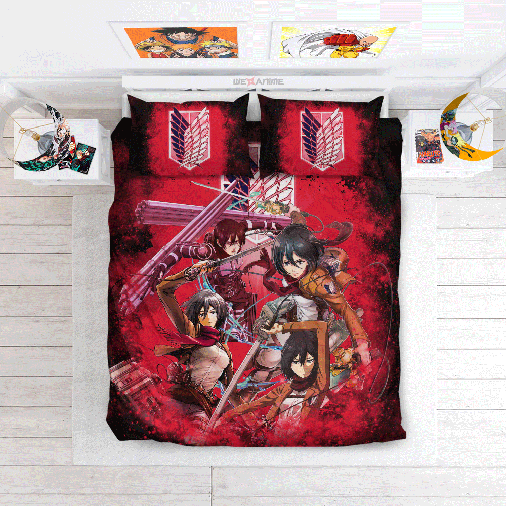 Mikasa Ackerman Custom Bedding Set Home Decor
