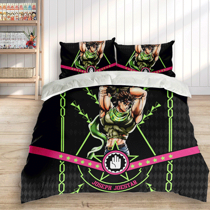 Joseph Joestar Polyester Duvet Cover Set