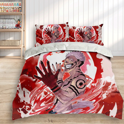 Sukuna Ryoumen Polyester Duvet Cover Set