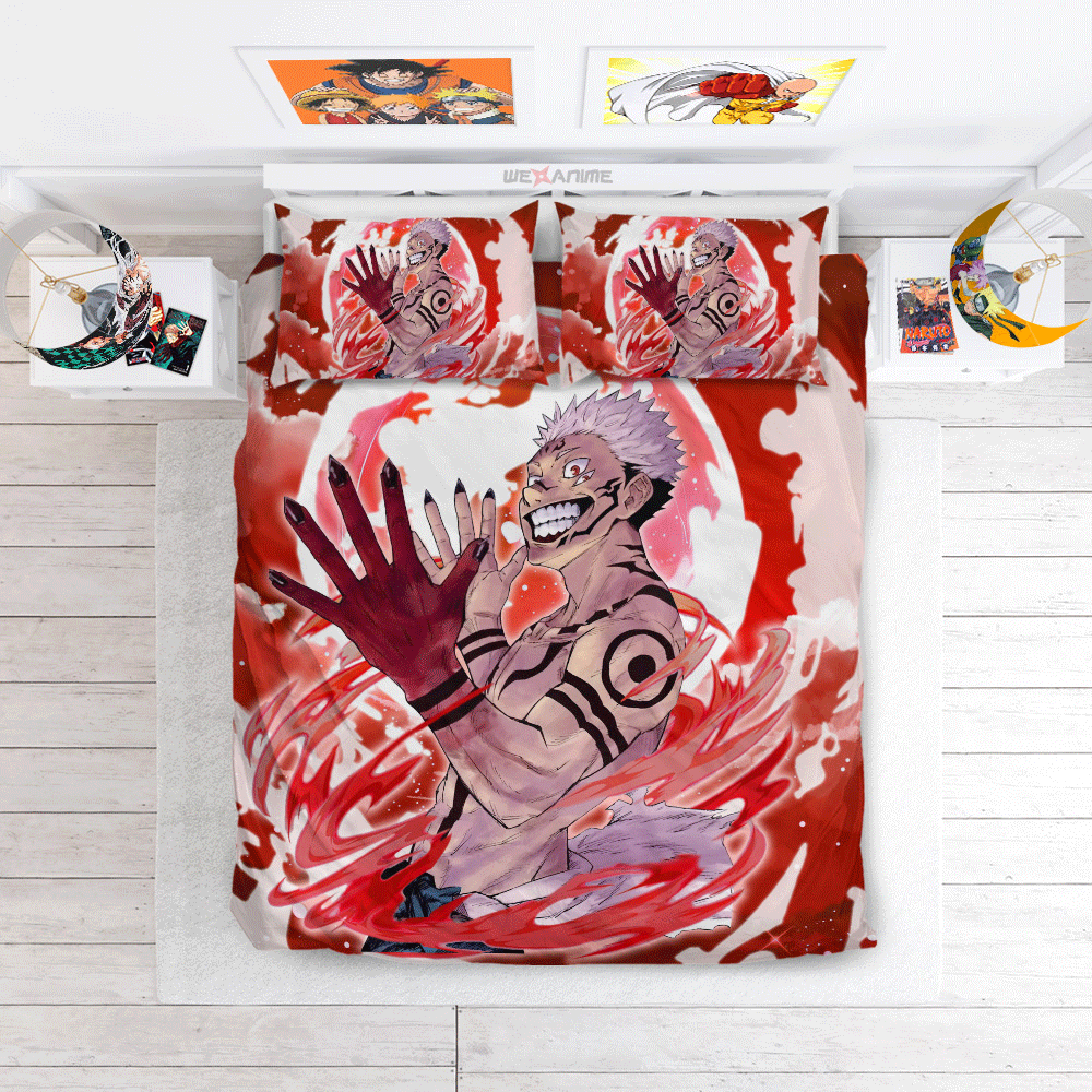 Sukuna Ryoumen Polyester Duvet Cover Set