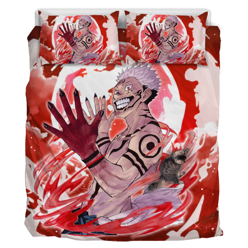 Sukuna Ryoumen Polyester Duvet Cover Set