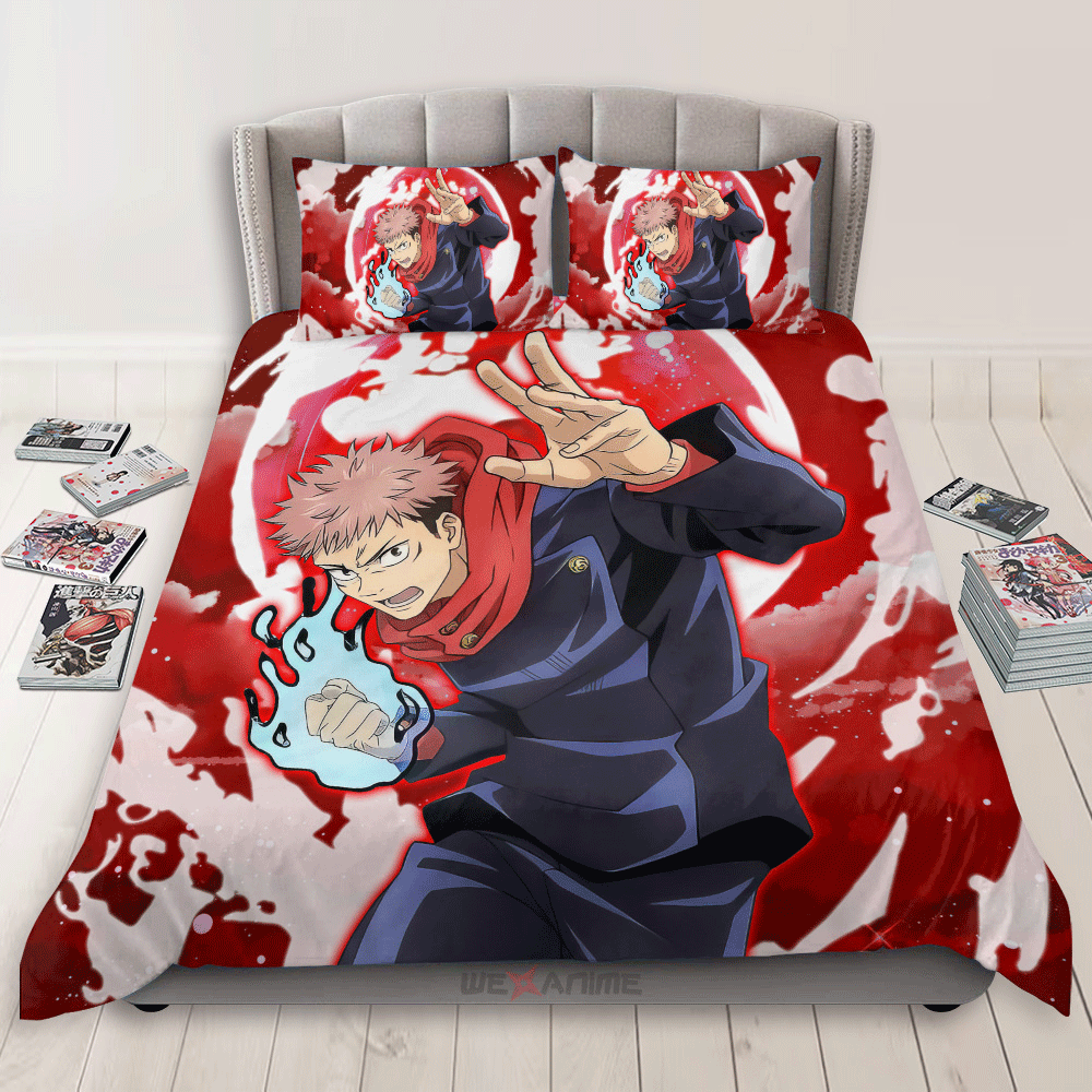 Yuji Itadori Polyester Duvet Cover Set