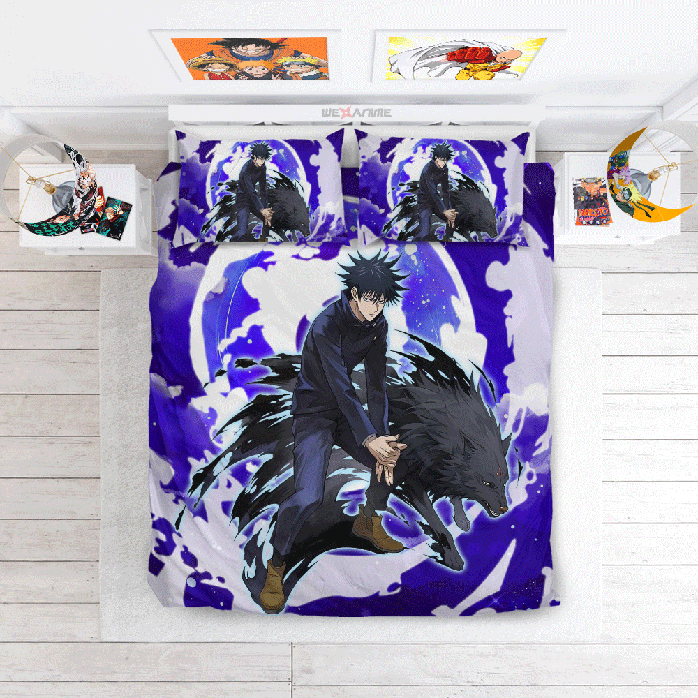 Megumi Fushiguro Polyester Duvet Cover Set