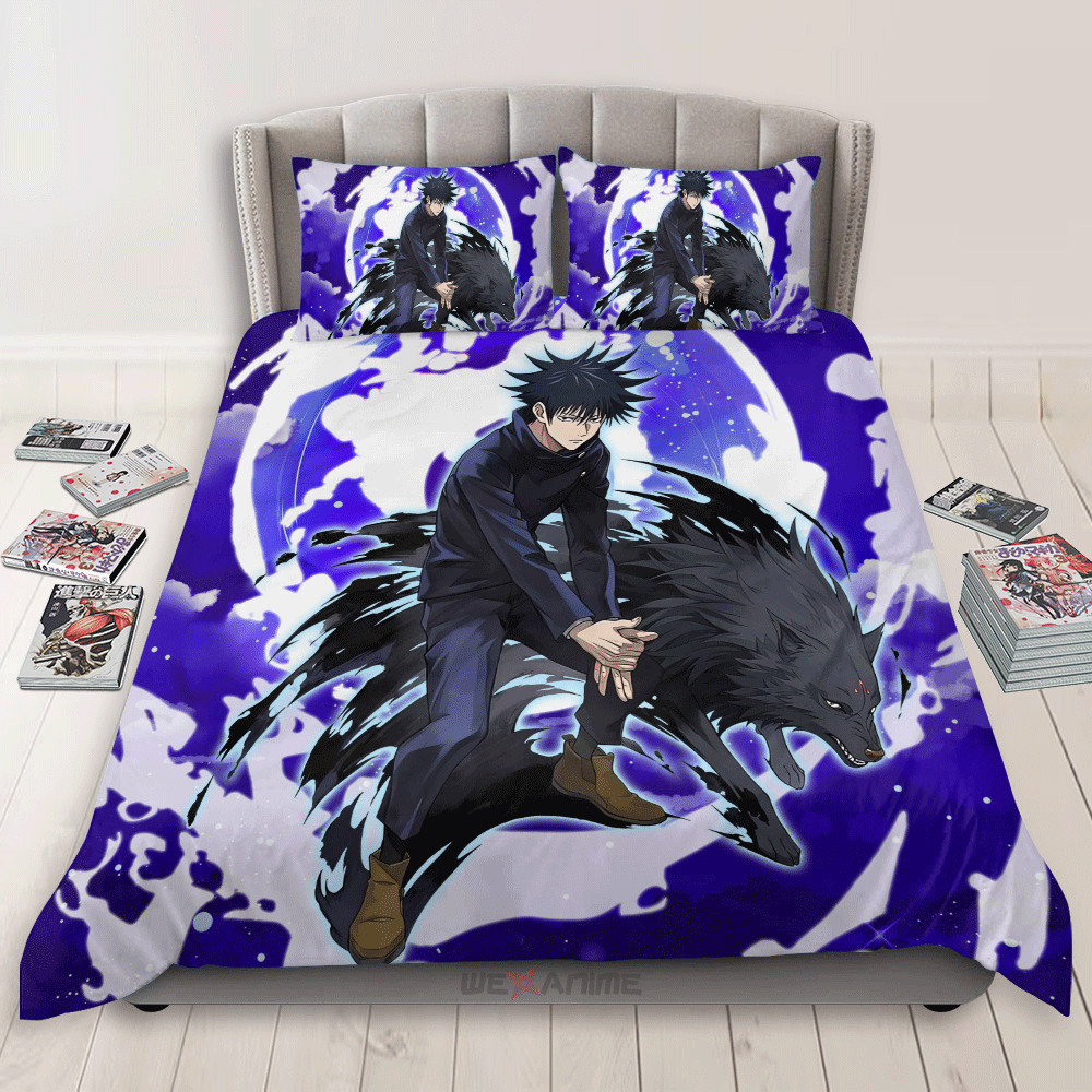 Megumi Fushiguro Polyester Duvet Cover Set