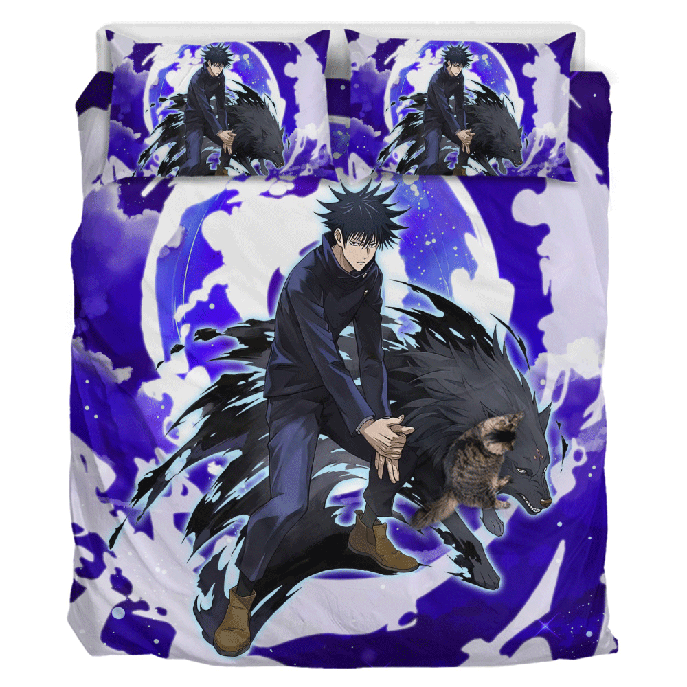Megumi Fushiguro Polyester Duvet Cover Set