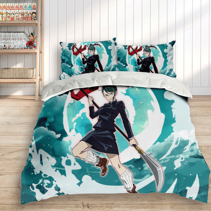Maki Zenin Polyester Duvet Cover Set