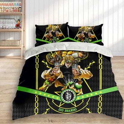Dio Brando Polyester Duvet Cover Set