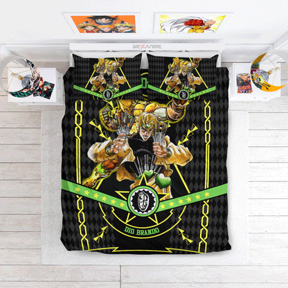Dio Brando Polyester Duvet Cover Set
