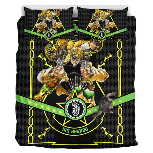 Dio Brando Polyester Duvet Cover Set
