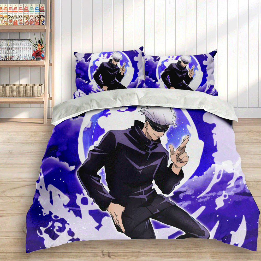 Satoru Gojo Polyester Duvet Cover Set