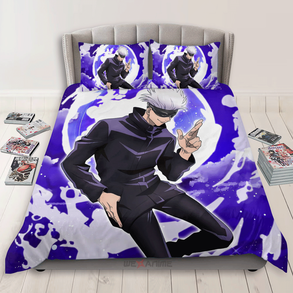 Satoru Gojo Polyester Duvet Cover Set