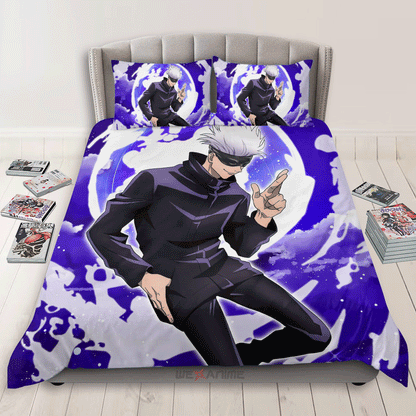 Satoru Gojo Polyester Duvet Cover Set