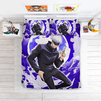 Satoru Gojo Polyester Duvet Cover Set