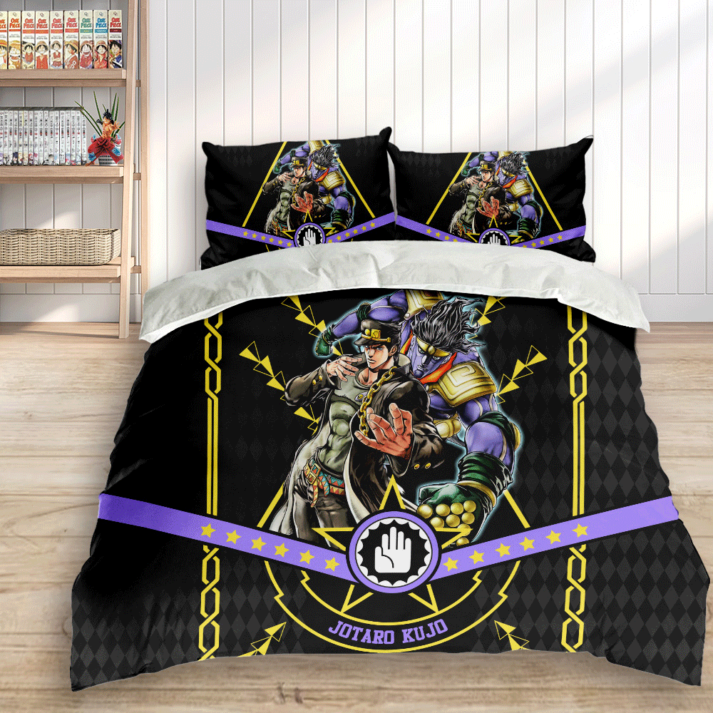 Jotaro Kujo Polyester Duvet Cover Set