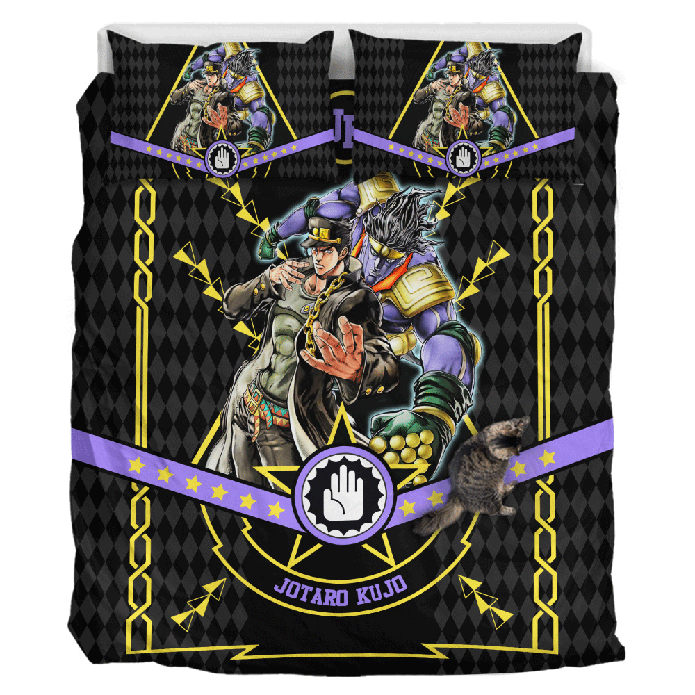 Jotaro Kujo Polyester Duvet Cover Set
