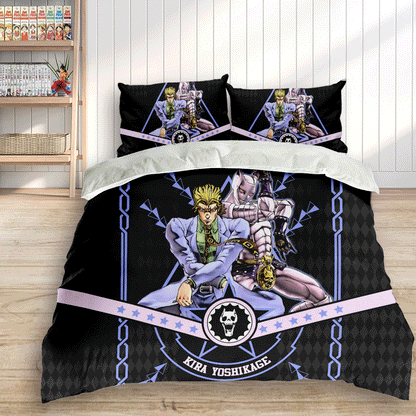 Kira Yoshikage Polyester Duvet Cover Set