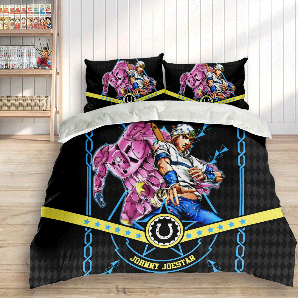 Johnny Joestar Polyester Duvet Cover Set