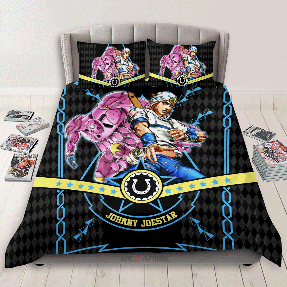 Johnny Joestar Polyester Duvet Cover Set