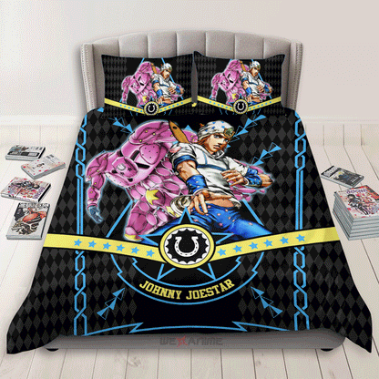 Johnny Joestar Polyester Duvet Cover Set