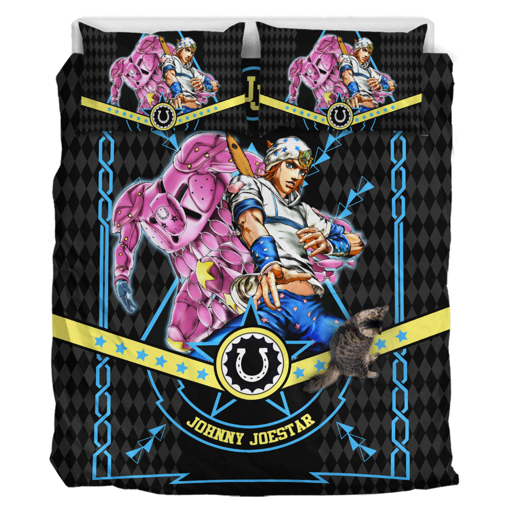 Johnny Joestar Polyester Duvet Cover Set