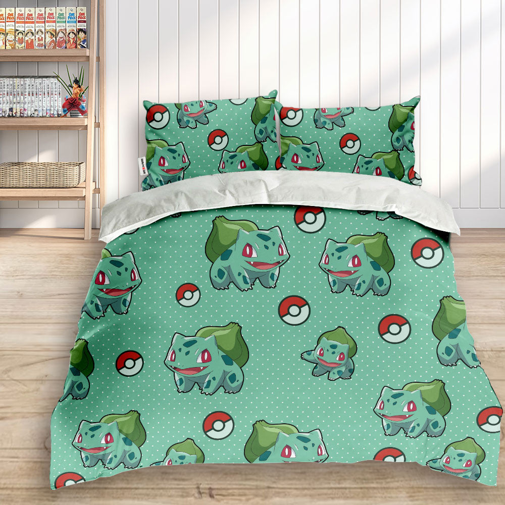 Bulbasaur Polyester Duvet Cover Set