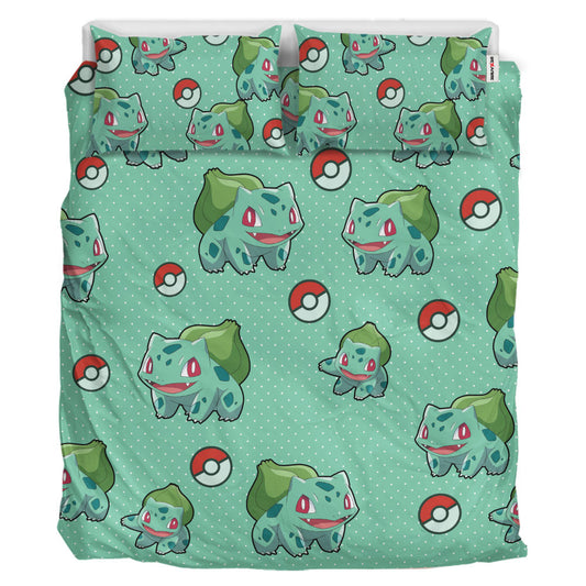 Bulbasaur Polyester Duvet Cover Set
