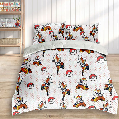 Cinderace Polyester Duvet Cover Set