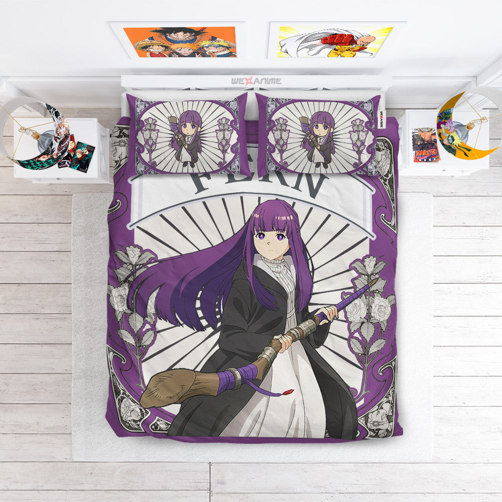 Frieren Fern Polyester Duvet Cover Set