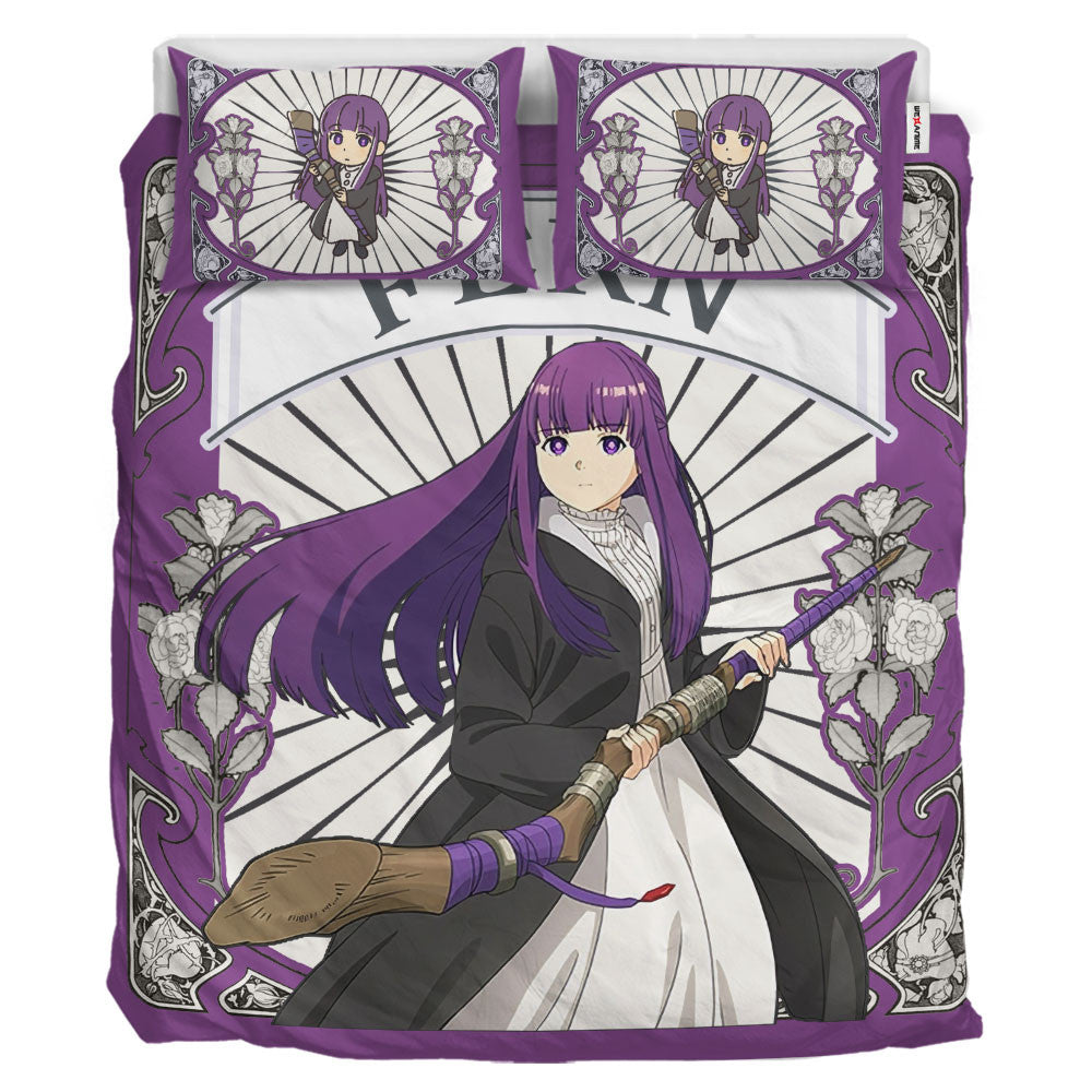 Frieren Fern Polyester Duvet Cover Set