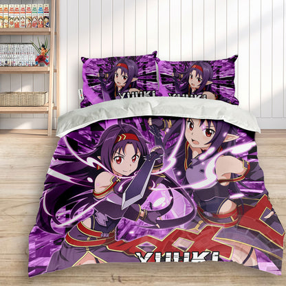Konno Yuuki Polyester Duvet Cover Set