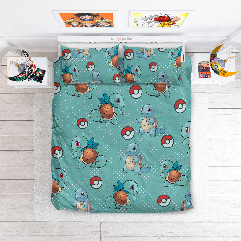 Squirtle Polyester Duvet Cover Set