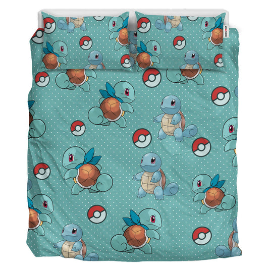 Squirtle Polyester Duvet Cover Set