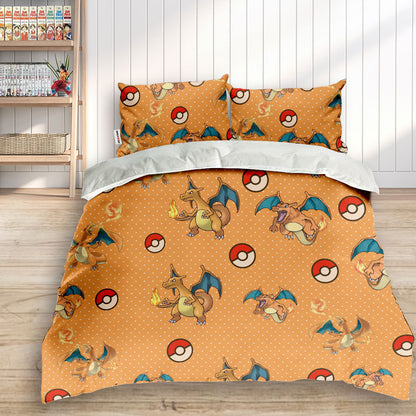 Charizard Polyester Duvet Cover Set