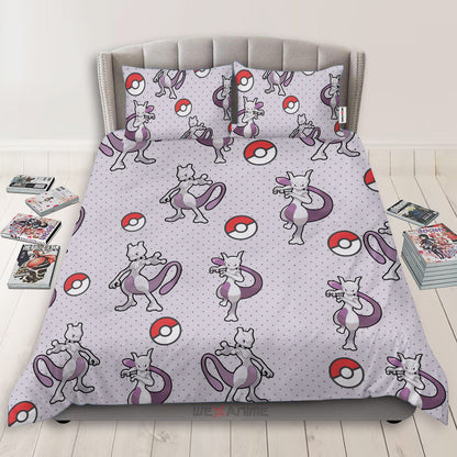 Mewtwo Polyester Duvet Cover Set