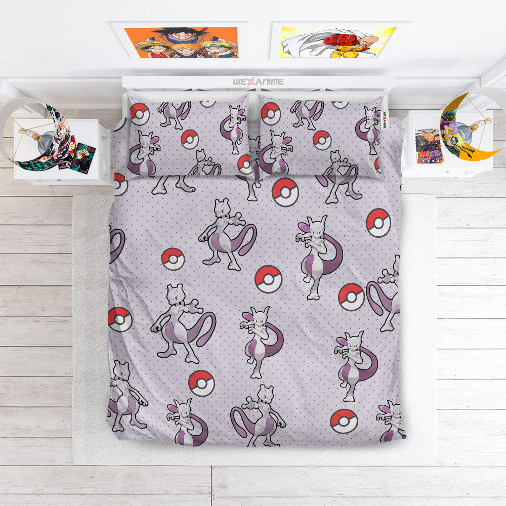 Mewtwo Polyester Duvet Cover Set