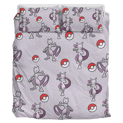 Mewtwo Polyester Duvet Cover Set