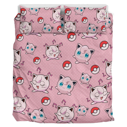 Jigglypuff Polyester Duvet Cover Set